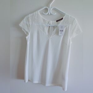 NWT Suzy Shier Short sleeved Blouse Size XS